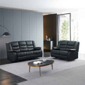 leather recliner sofa set 3+2