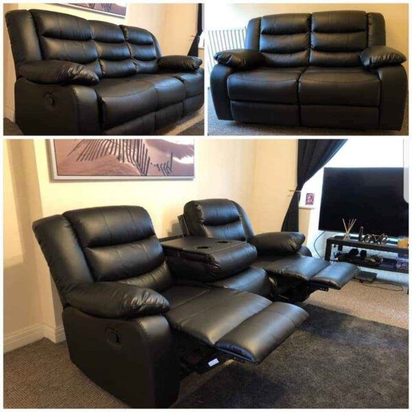 leather recliner sofa 3+2