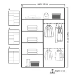 lisbon central mirror sliding doors 120cm wide skeleton image