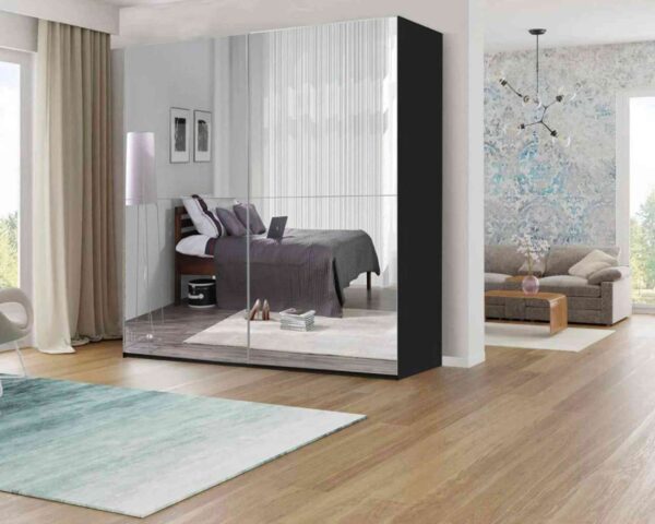 2 Door Mirrored Wardrobe High Quality In Multiple Sizes And Colours ...