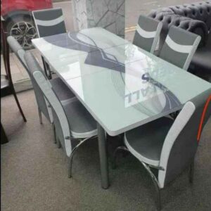 Grey modern Space saving dining table and chairs