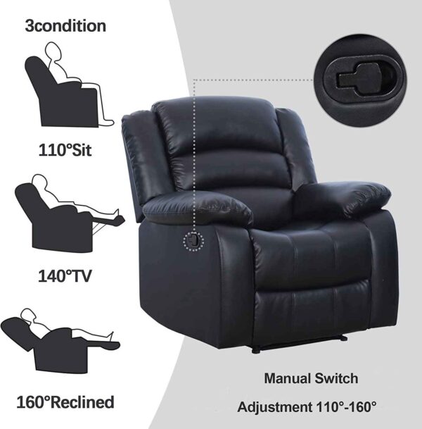 leather recliner information picture