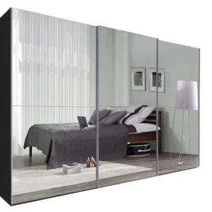 3 door mirrored wardrobe-250-cm-BlackTexas