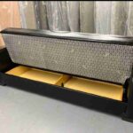 3 seater Leather sofa bed with storage