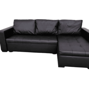 faux leather L shaped sofa bed with storage UK