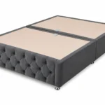 Hilton bed gray base