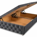 Hilton bed grey bed lifted